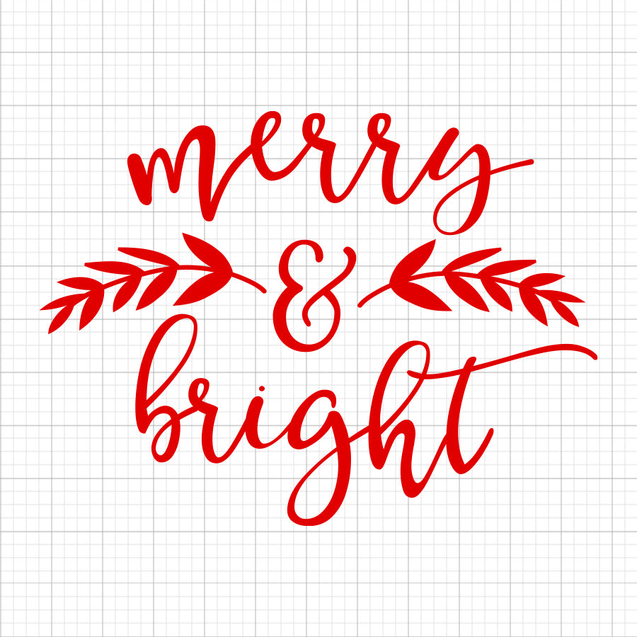 Merry And Bright SVG