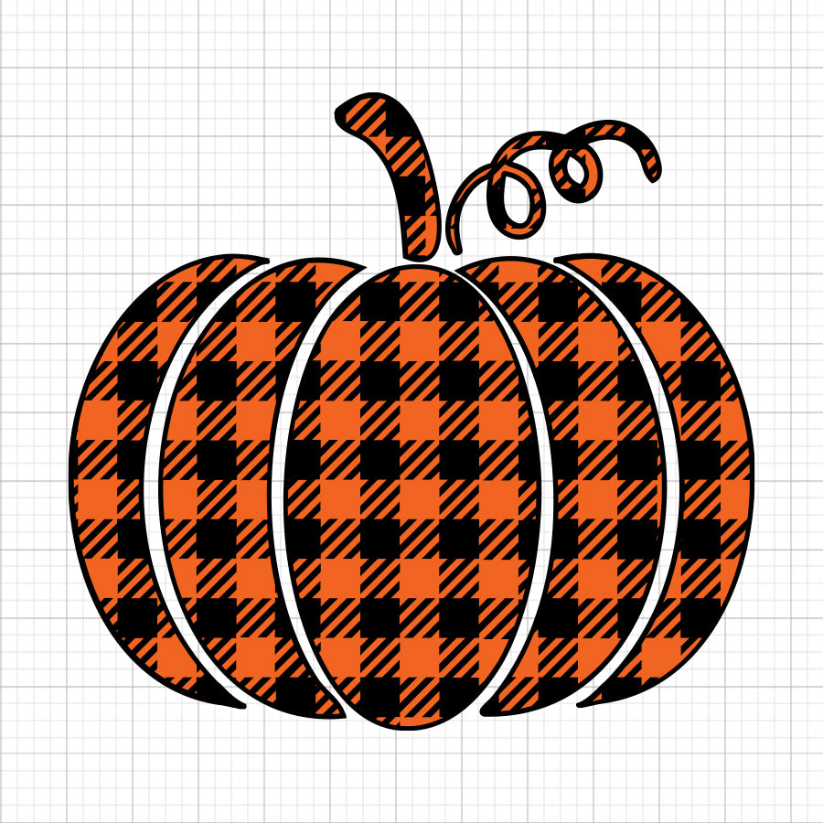 Plaid Pumpkin SVG