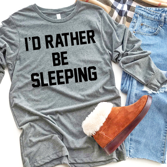 I'd Rather Be Sleeping SVG Saying