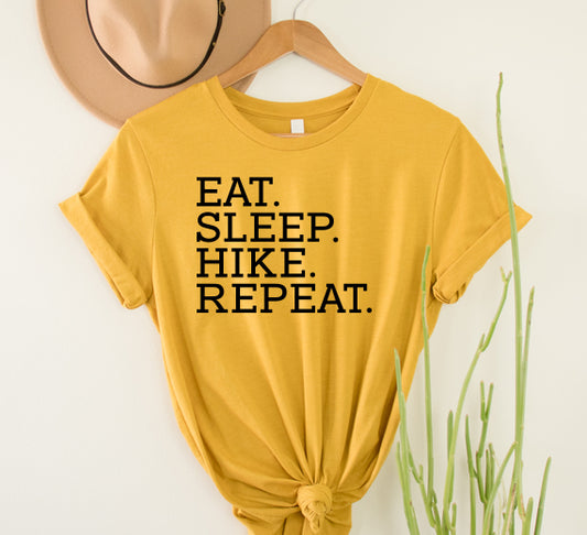 Eat Sleep Hike Repeat SVG Saying