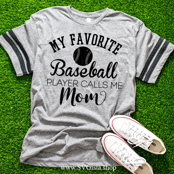 My Favorite Baseball Player SVG Saying
