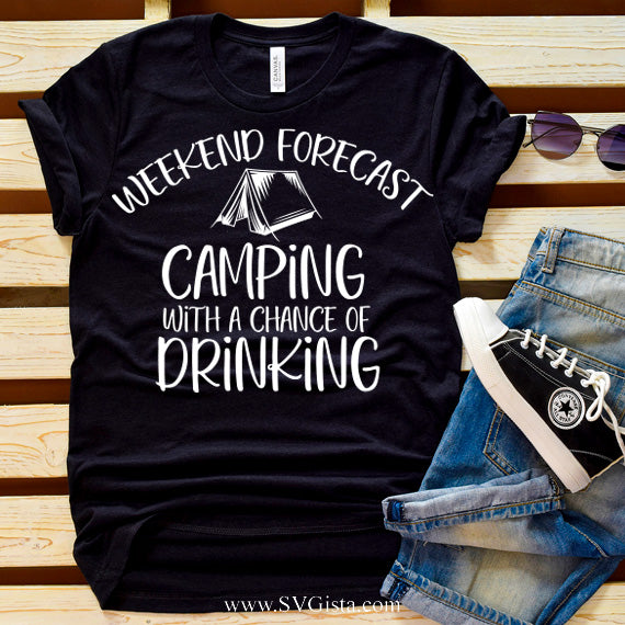 Weekend Forecast SVG Saying
