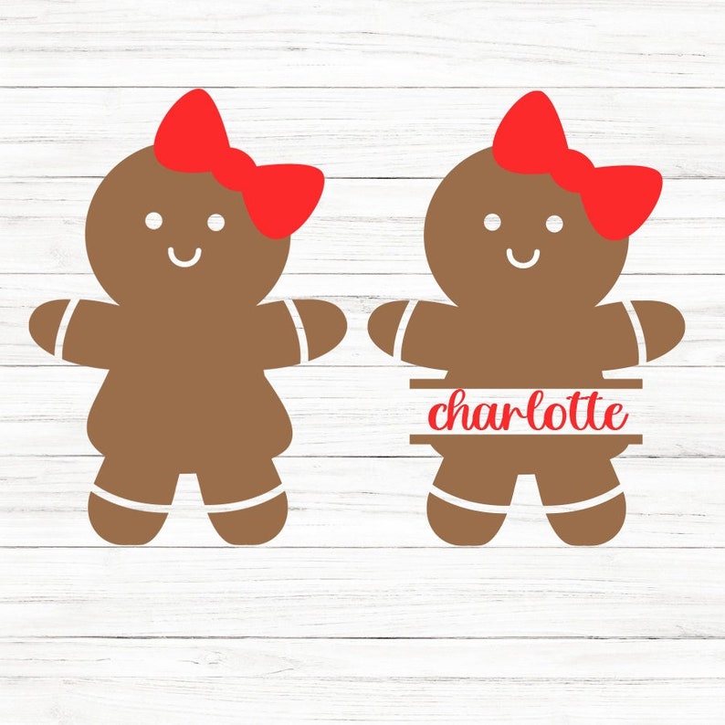 Gingerbread Girl SVG Clipart