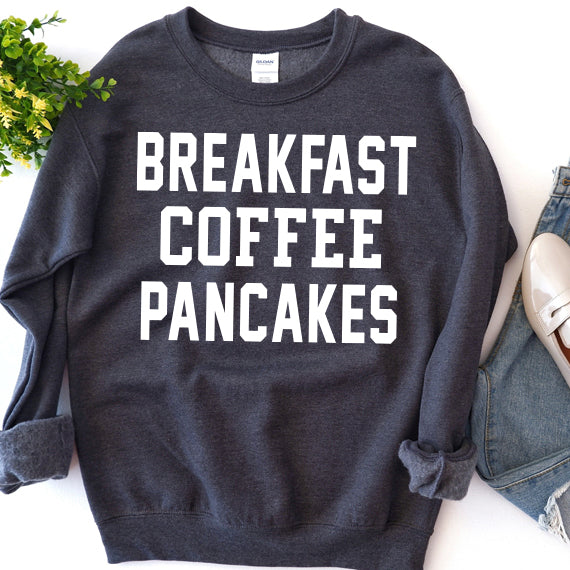 Breakfast Coffee Pancakes SVG Saying