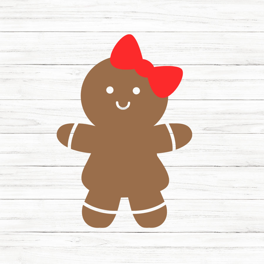 Gingerbread Girl SVG Clipart