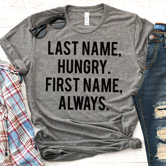 Last Name Hungry SVG Saying