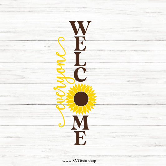 Everyone Welcome SVG Porch Sign
