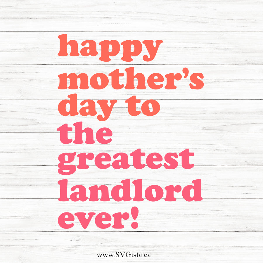 Happy Mothers Day SVG Saying