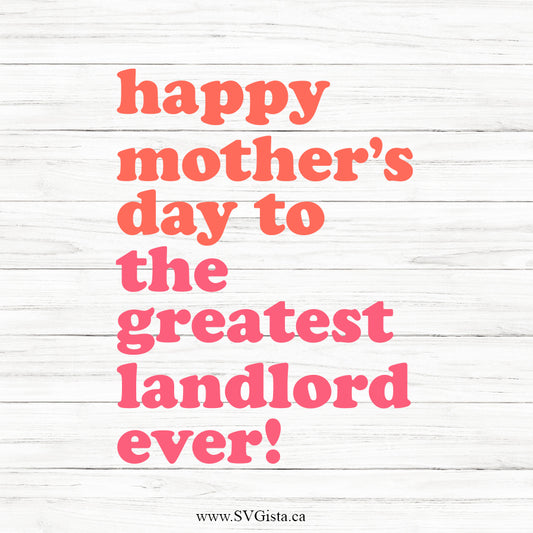 Happy Mothers Day SVG Saying