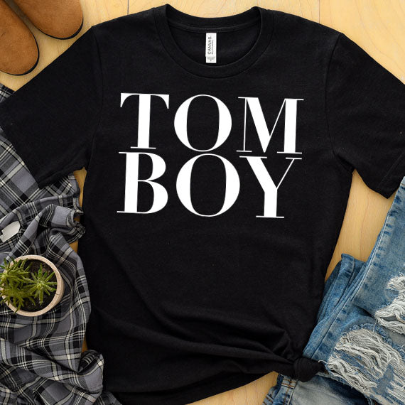 Tom Boy SVG Saying