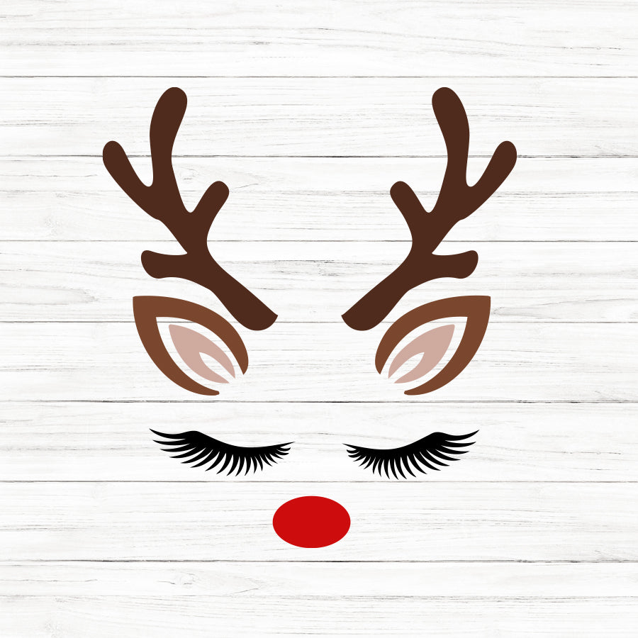 Girl Reindeer SVG