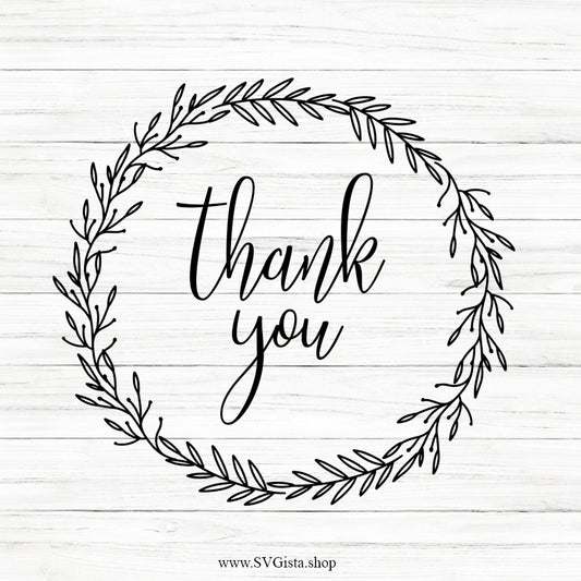 Thank You SVG Saying