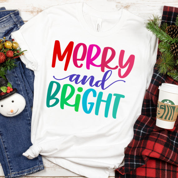 Merry And Bright SVG Saying