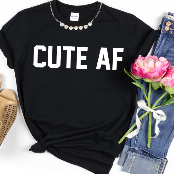 Cute AF SVG Saying