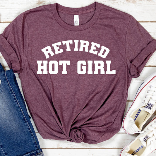 Retired Hot Girl SVG Saying