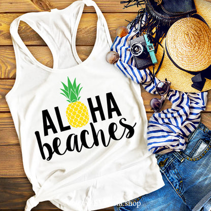 Aloha Beaches SVG Saying