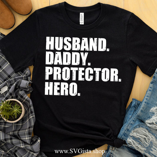 Husband Daddy SVG Saying