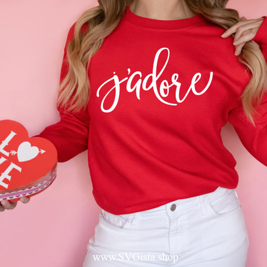 J'adore SVG Saying