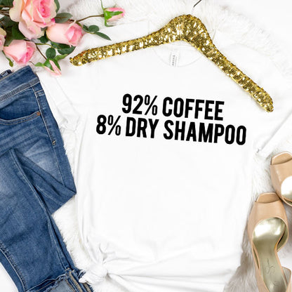 92 Percent Coffee SVG Saying