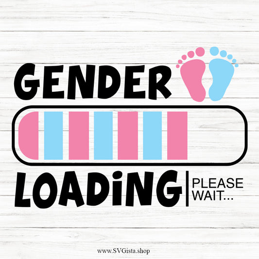 Gender Loading SVG Saying