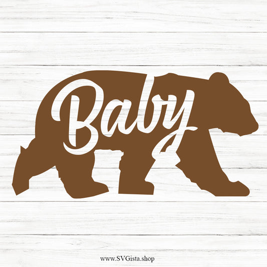 Baby Bear SVG Saying