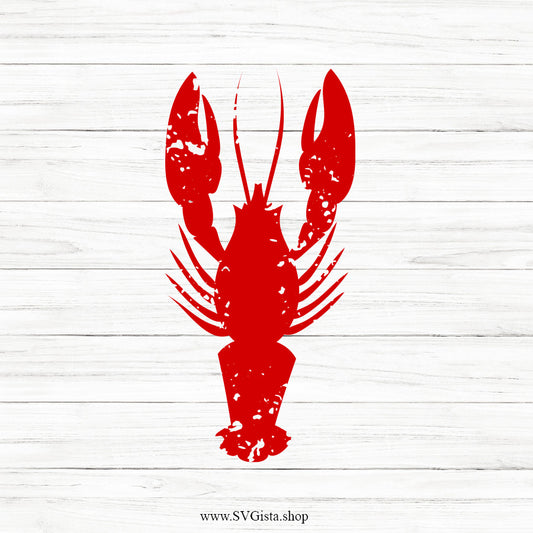 Grunge Crawfish SVG
