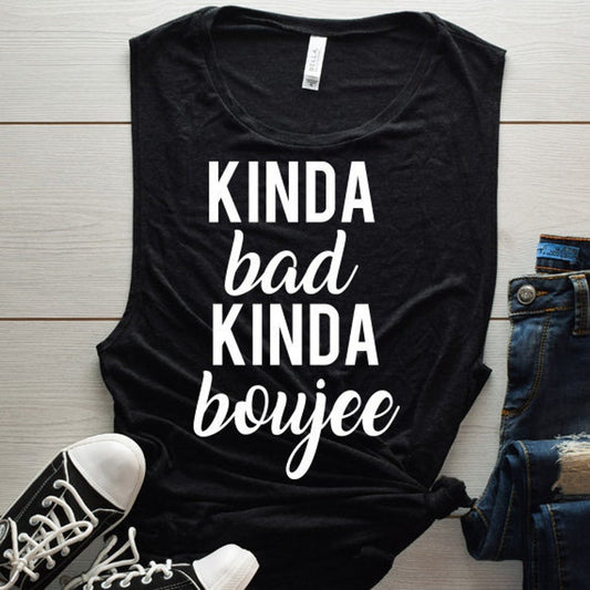 Kinda Bad Kinda Boujee SVG Saying