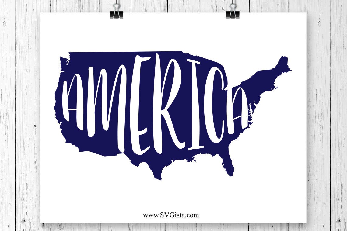 America SVG Saying