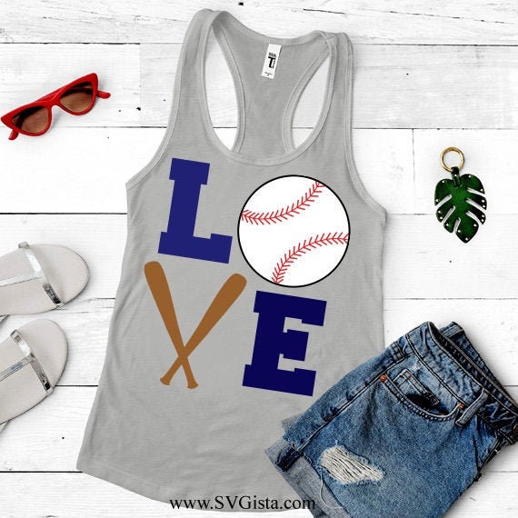 Love Baseball SVG Saying