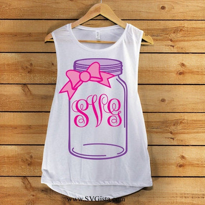 Mason Jar SVG Clipart