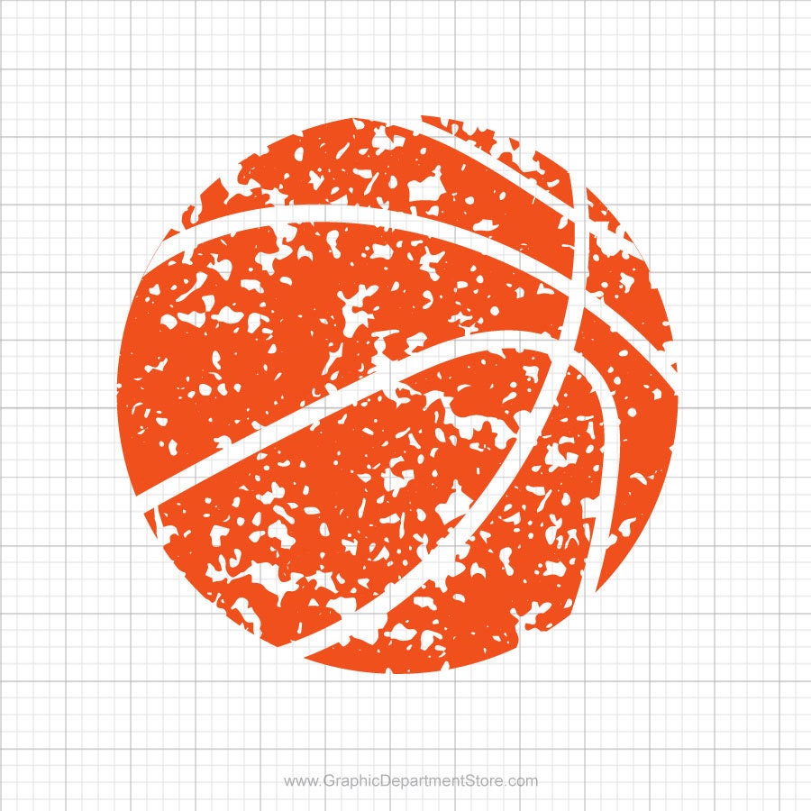 Grunge Basketball SVG