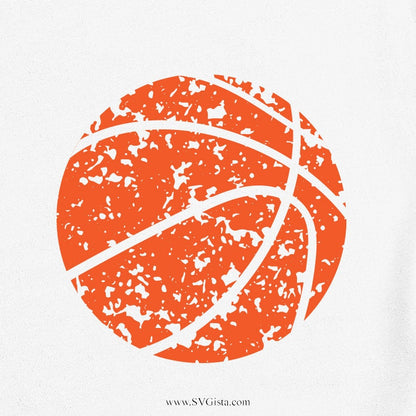 Grunge Basketball SVG