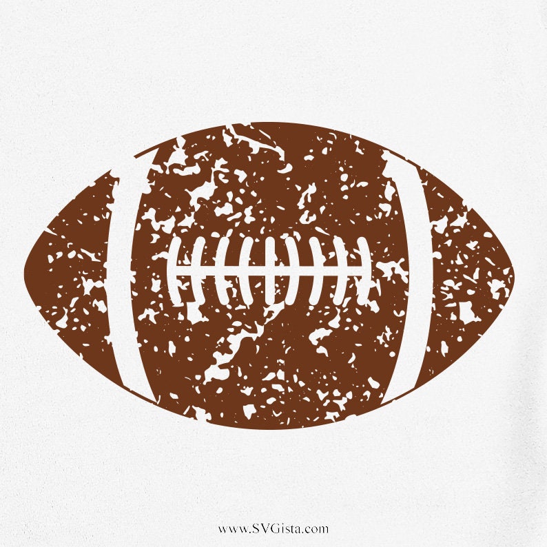 Grunge Football SVG