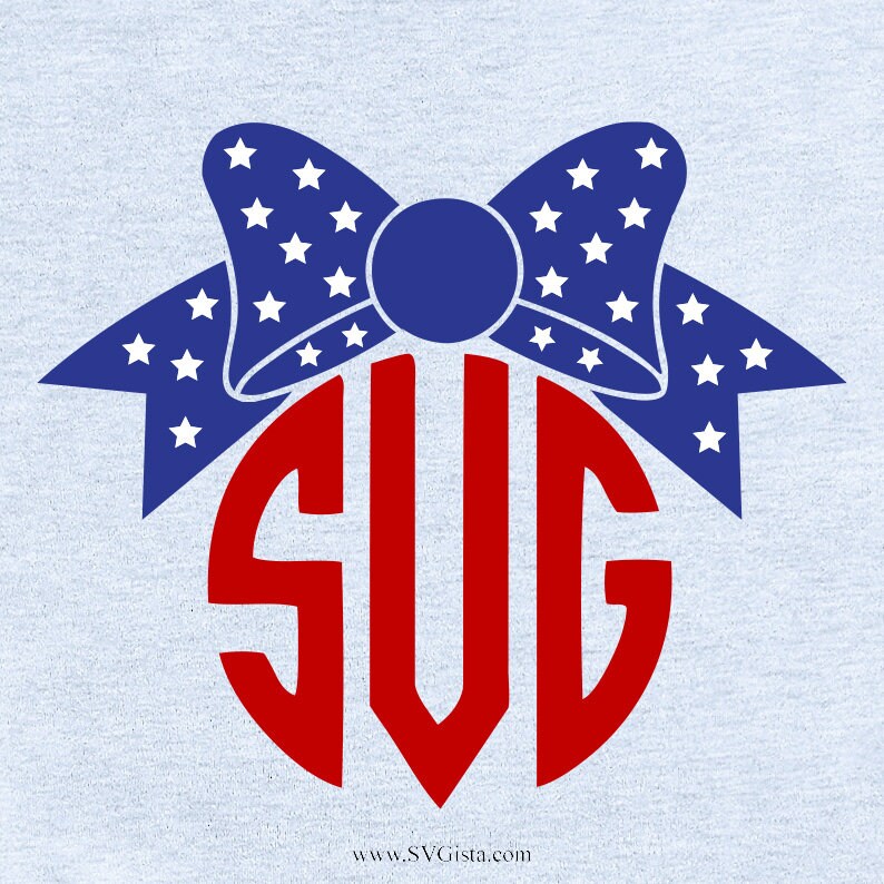 Flag Bow SVG Clipart