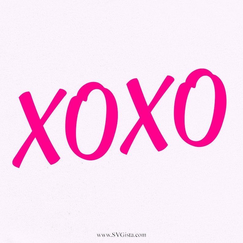 Xoxo SVG Saying