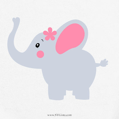 Cute Elephant SVG