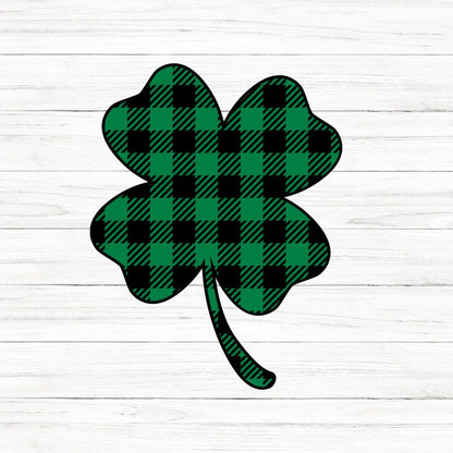 Plaid Clover SVG