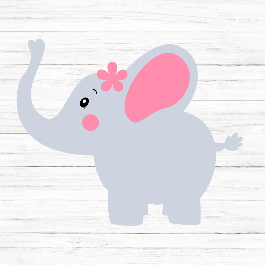 Cute Elephant SVG
