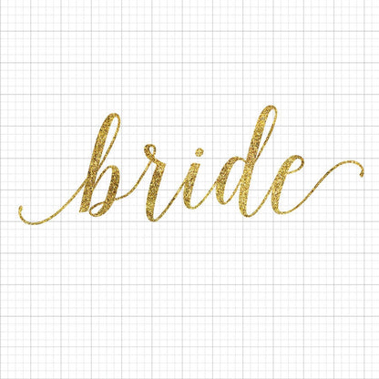 Bride Glitter SVG Saying