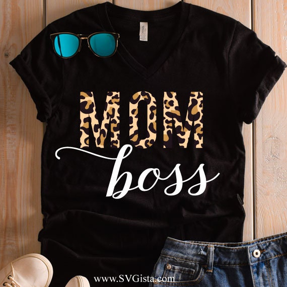 Mom Boss SVG Saying
