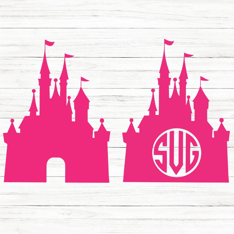 Castle Monogram SVG Clipart