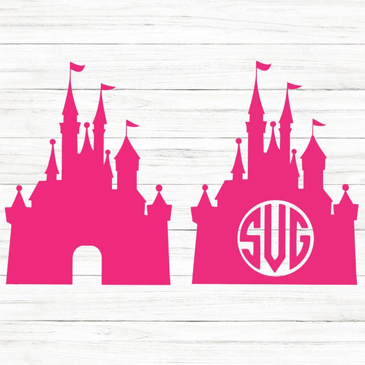 Castle Monogram SVG Clipart