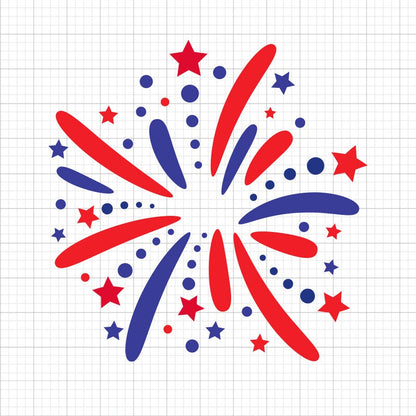 Fireworks 4th of July SVG