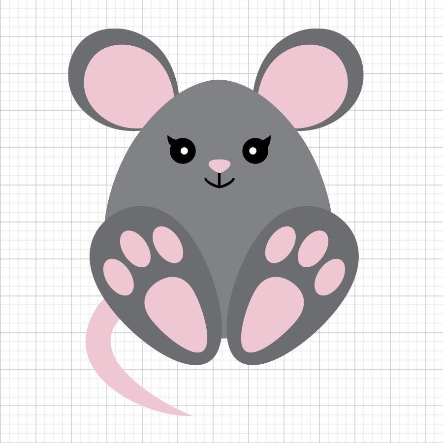 Cute Mouse SVG Clipart