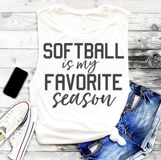 Softball Is My Favorite Season SVG Saying
