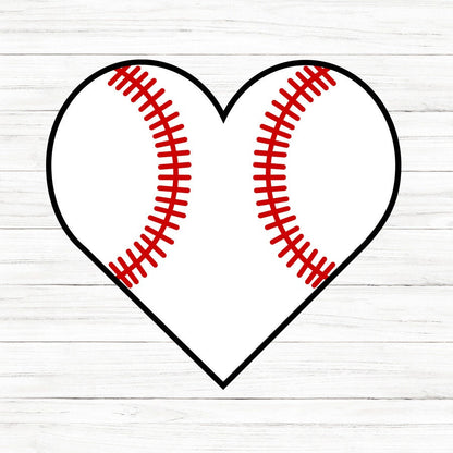 Baseball Heart SVG