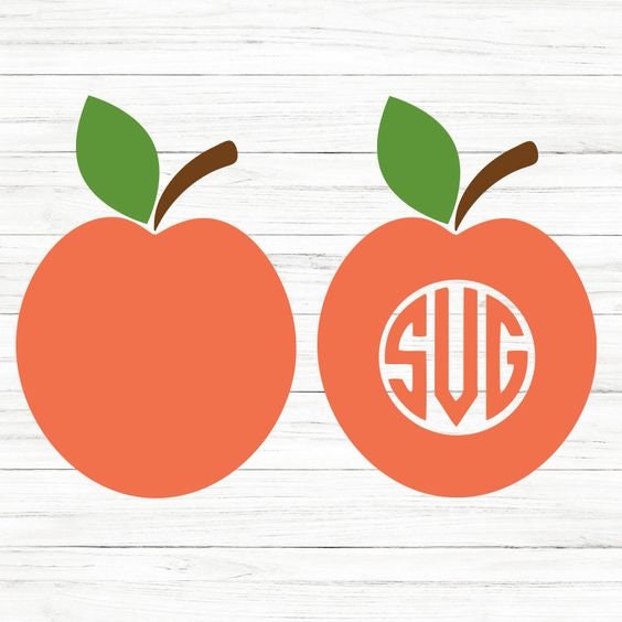 Peach SVG Clipart