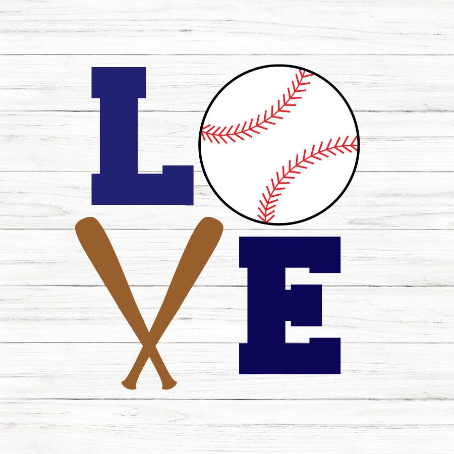 Love Baseball SVG Saying
