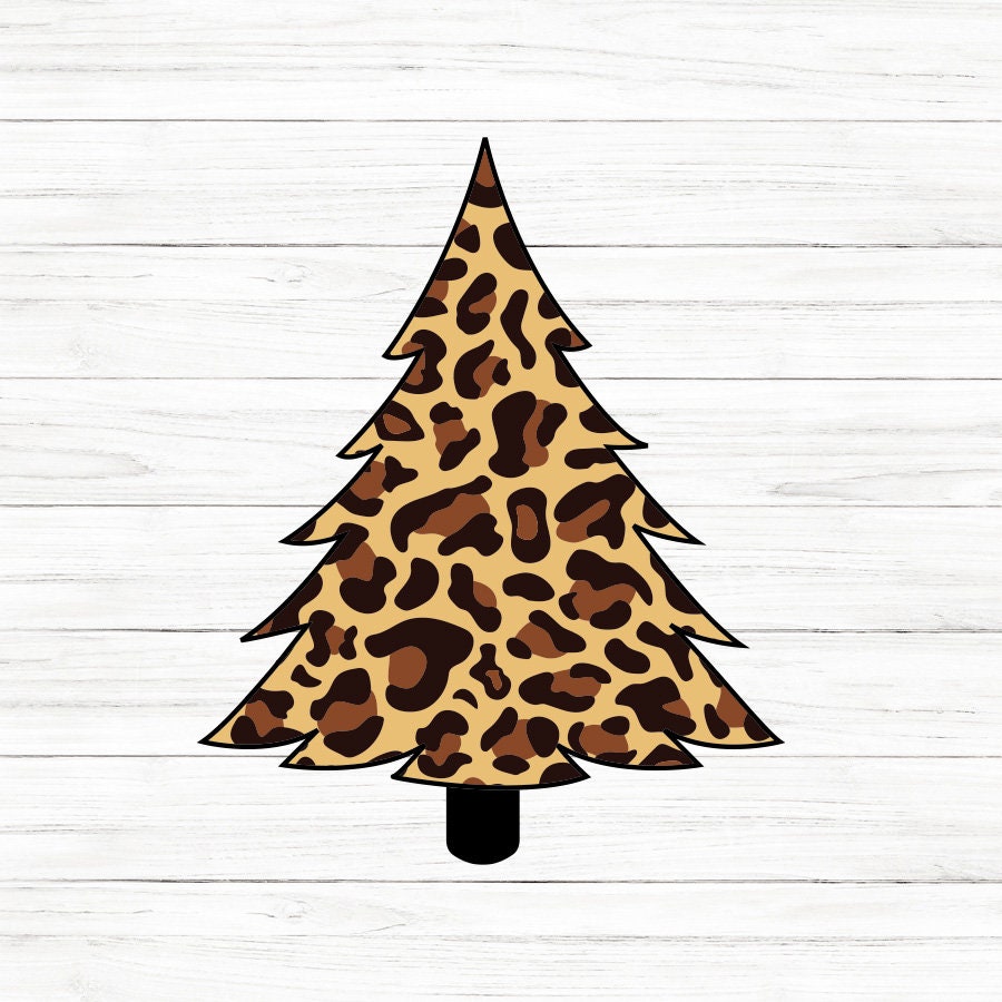 Leopard Print Tree SVG
