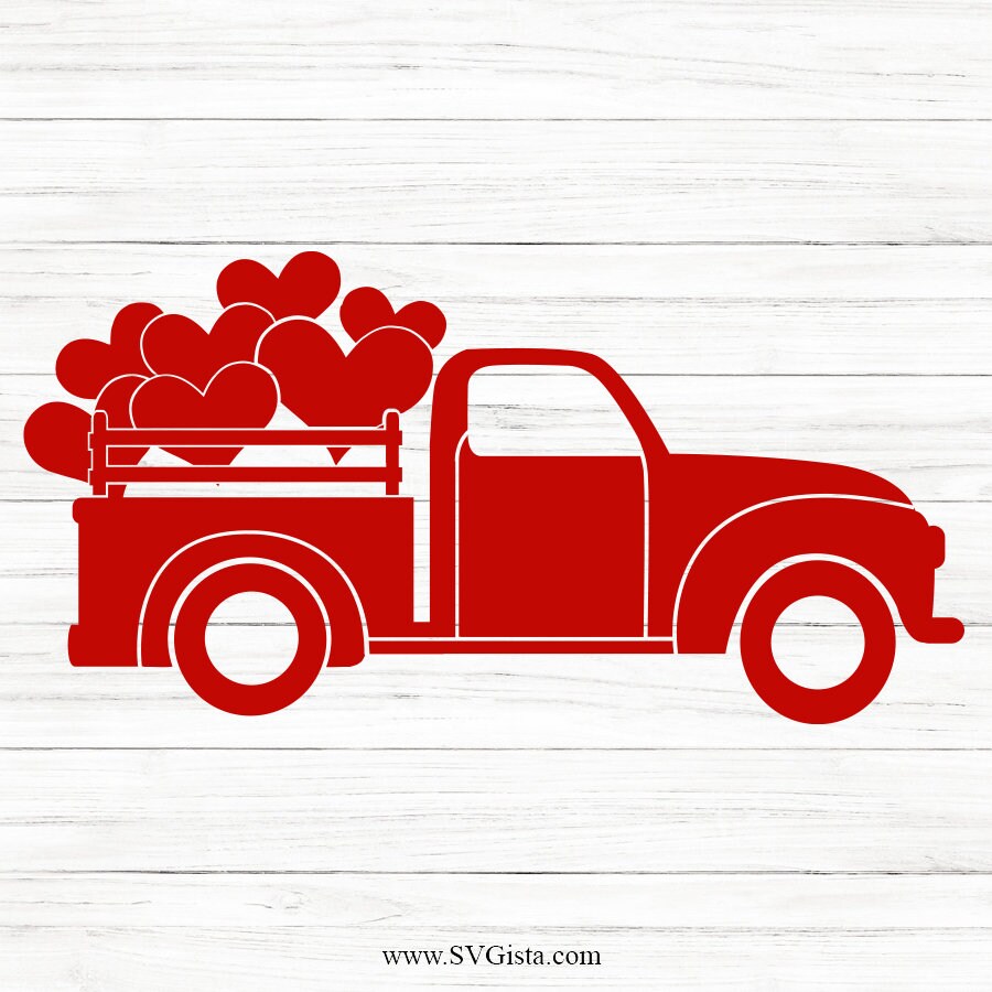 Heart Truck SVG